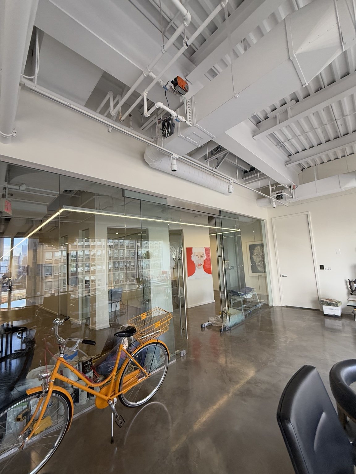 Modern commercial office painting project